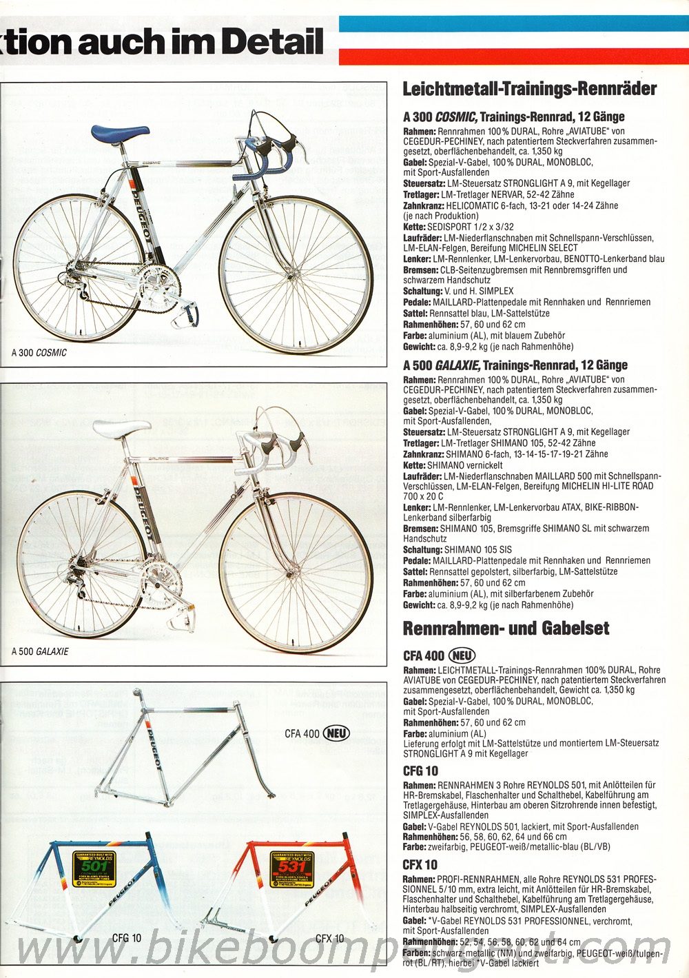 Peugeot 1988 Germany Brochures